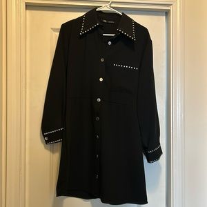 Black dress with silver embellishments